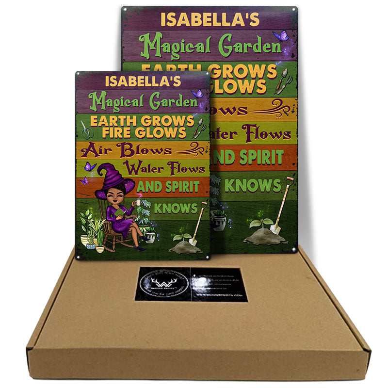 And Spirit Knows Witch - Garden Decoration - Personalized Custom Classic Metal Signs
