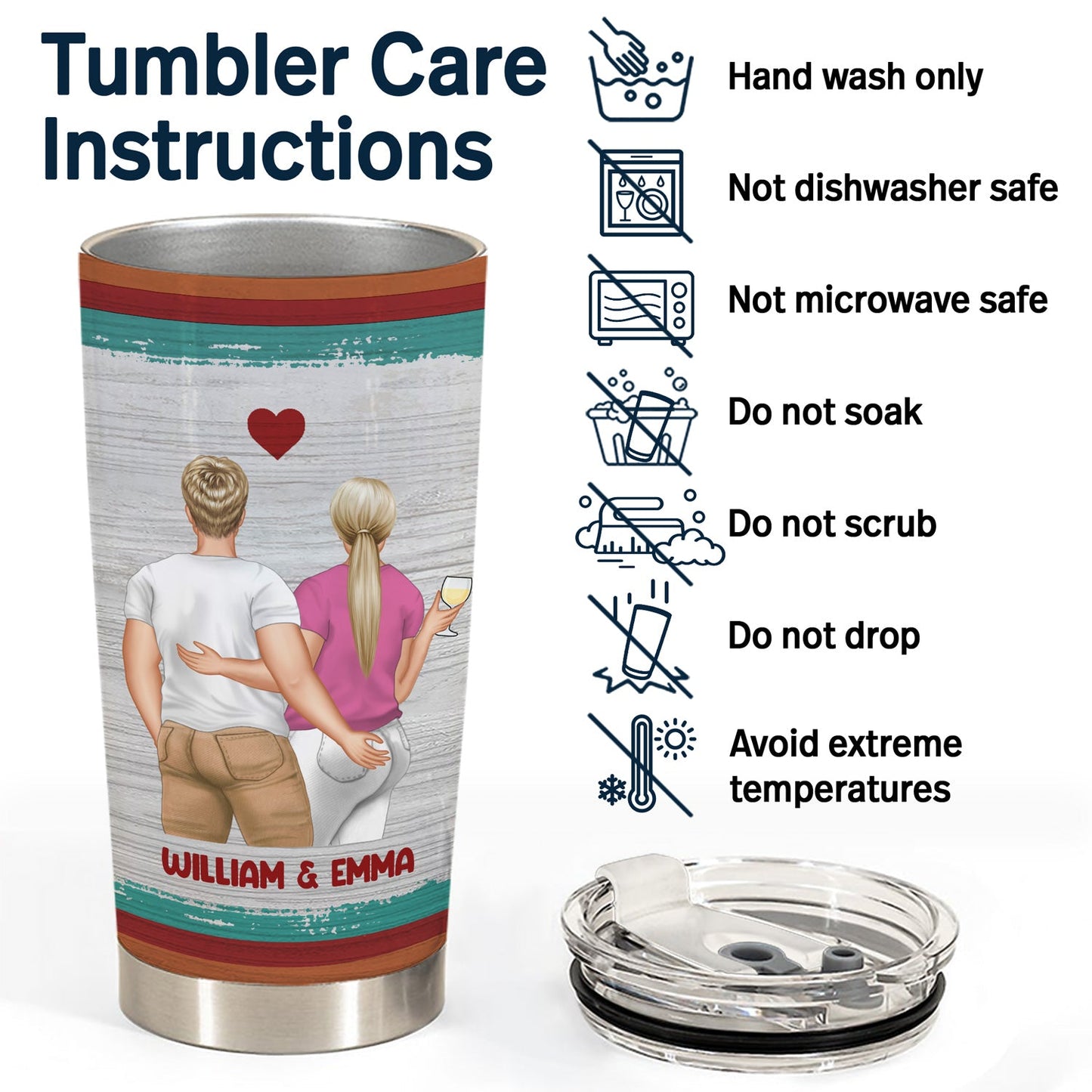 Family Couple You're The Only One I Want To Annoy - Personalized Custom Tumbler