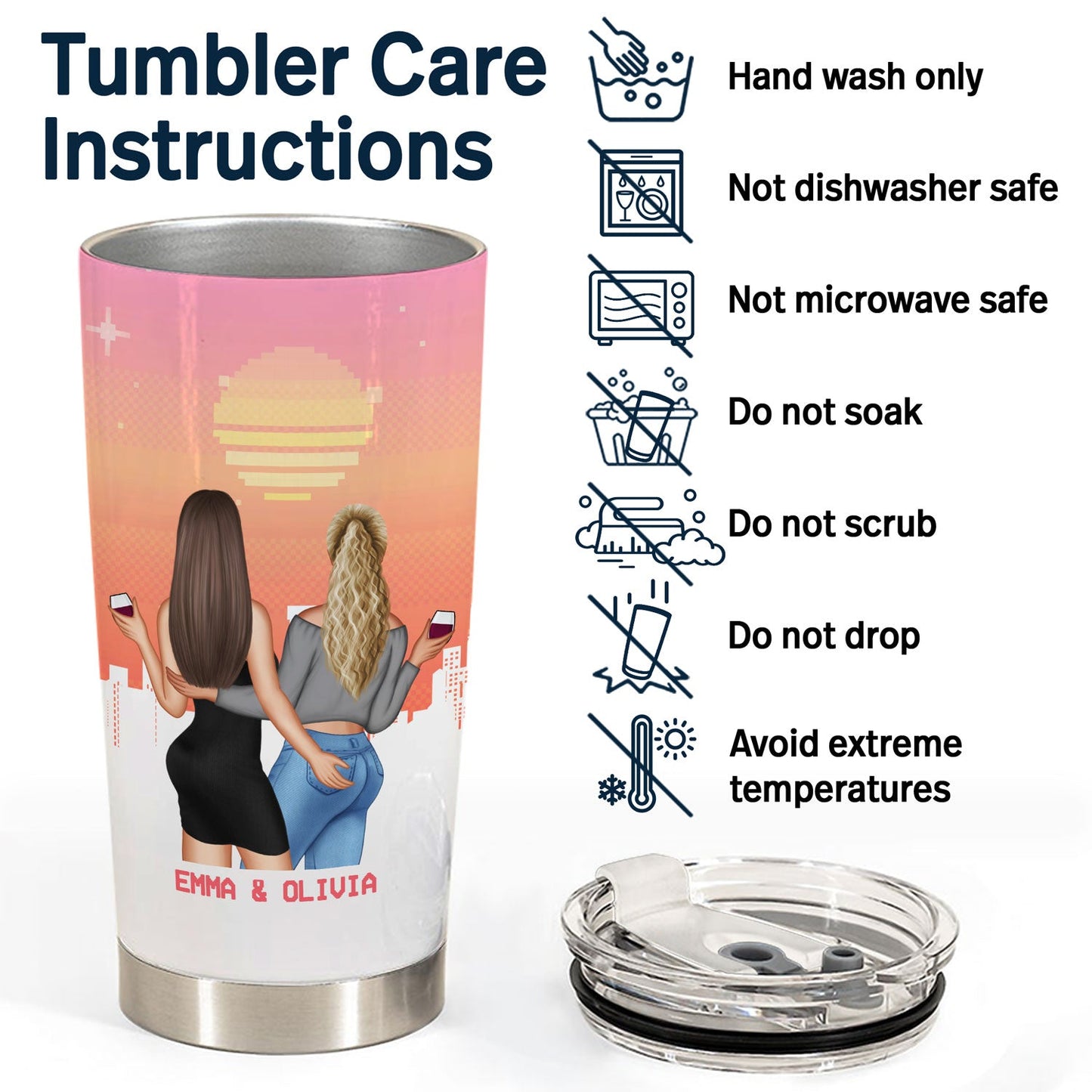 I Would Say Heart - Gift For Couples - Personalized Custom Tumbler