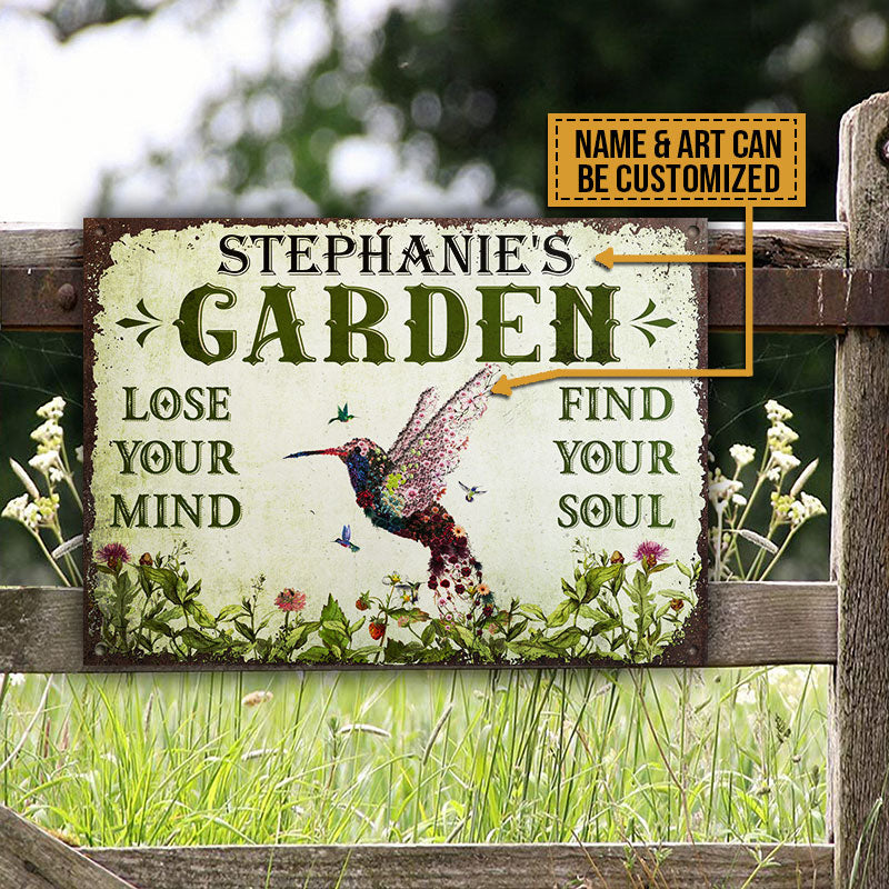 Lose Your Mind Custom Classic Metal Signs, Perfect Gift For Gardener