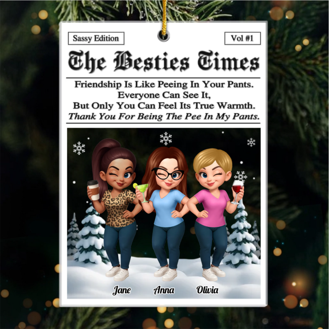 Personalized Best Friend Christmas Birthday Gifts For Women, Besties, Sisters, BFF - Our Bond Our Magic