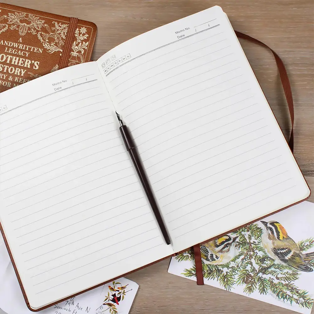 Vintage Mom's Story Memory & Keepsake - Personalized Leather Journal