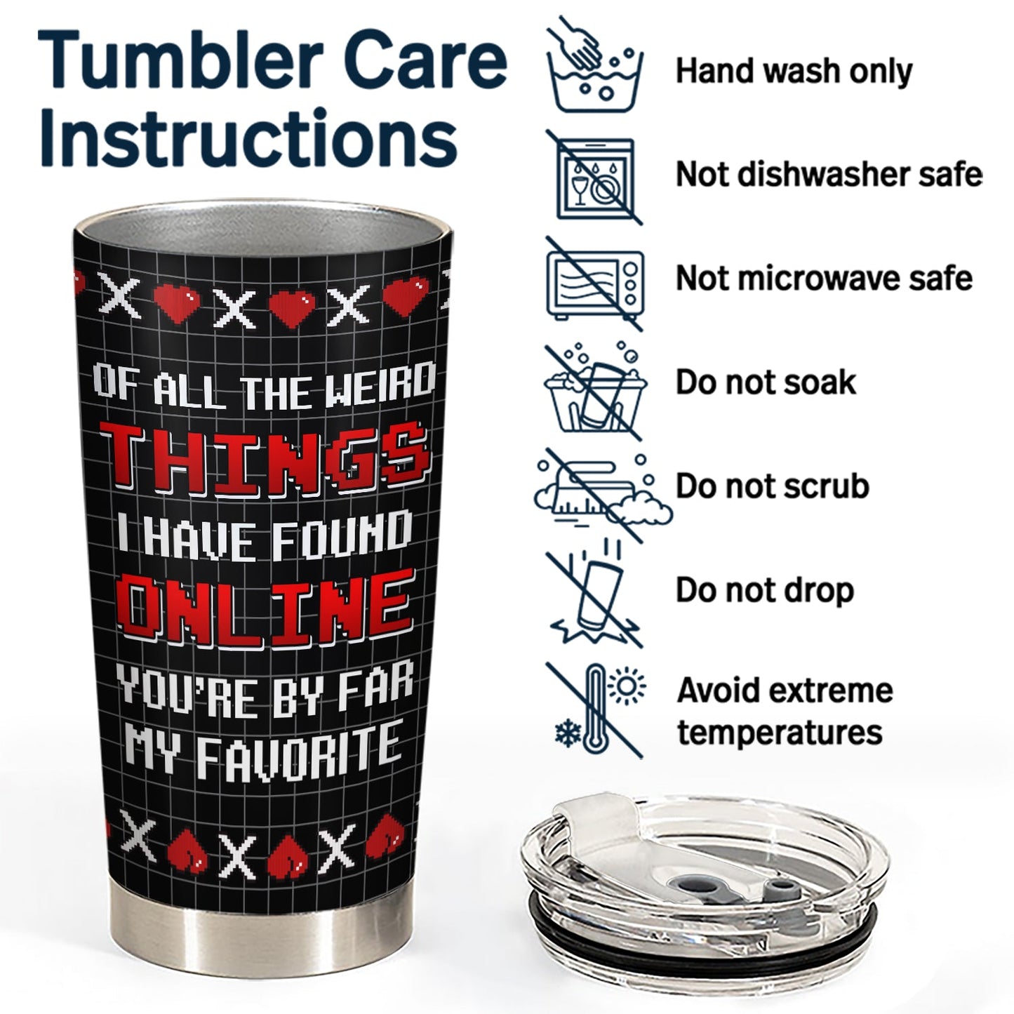 Complete Stranger - Gift For Couples - Personalized Tumbler