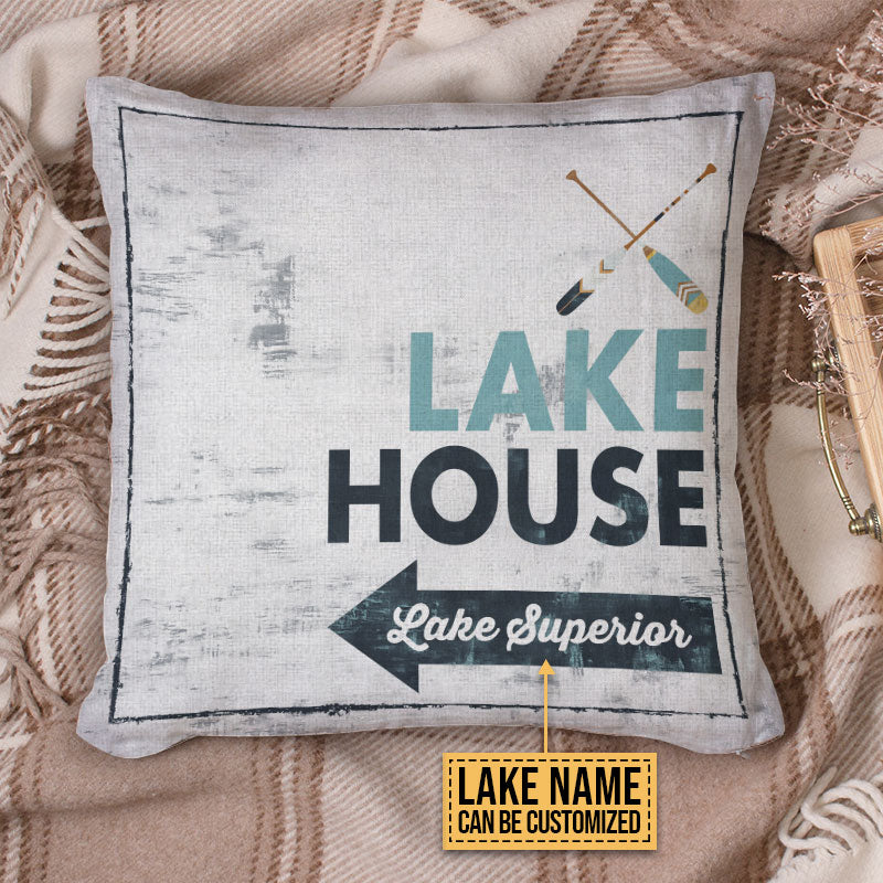 Lake Life Lake House Custom Pillow