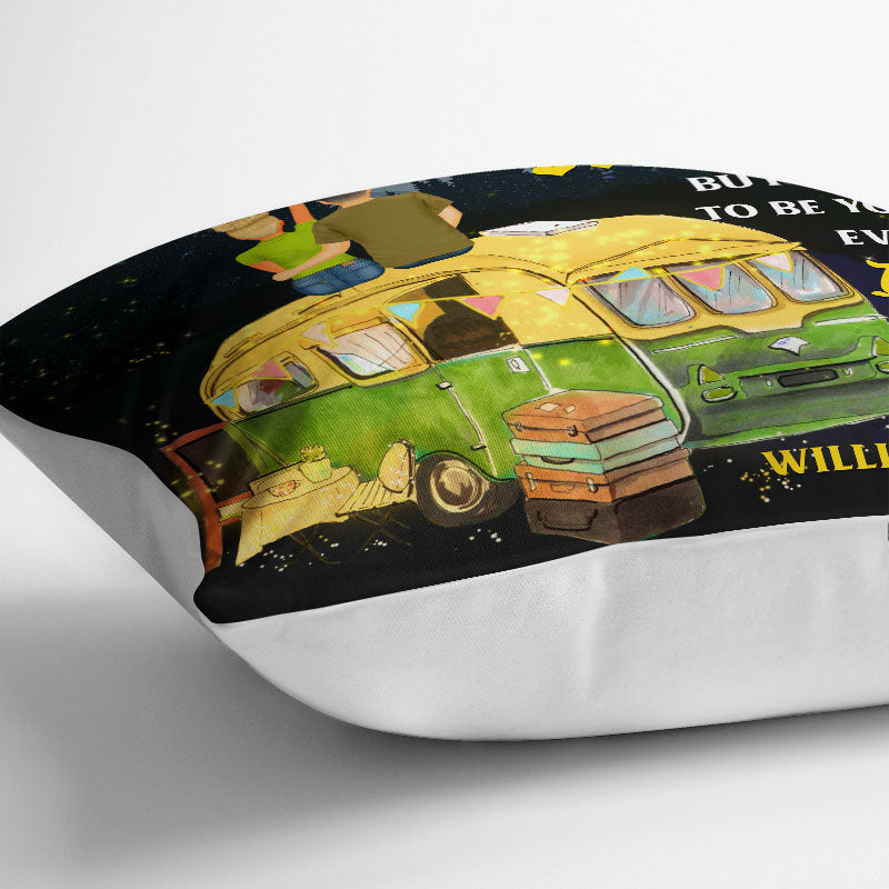 I Wish I Could Turn Back The Clock Camping - Personalized Custom Pillow