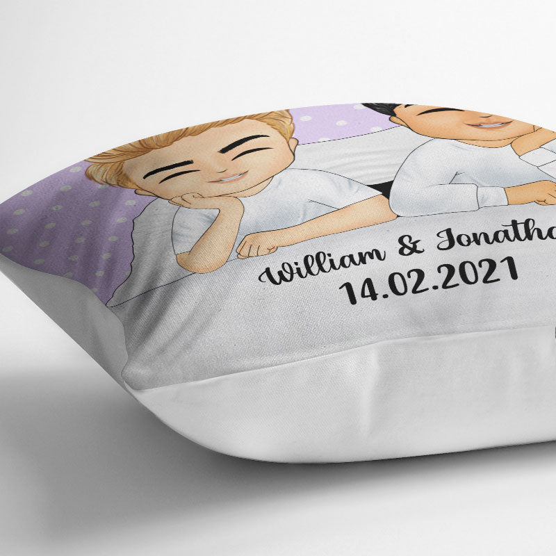 It All Began With - Gift For Couples - Personalized Custom Pillow