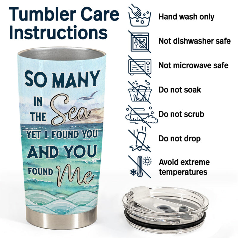 So Many In The Sea - Gift For Couple - Personalized Custom Tumbler