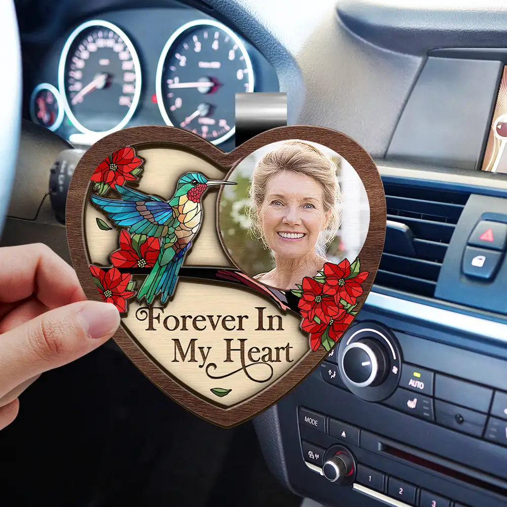 Custom Photo Memorial I'm Always With You - Personalized Custom Shaped Car Visor Clip