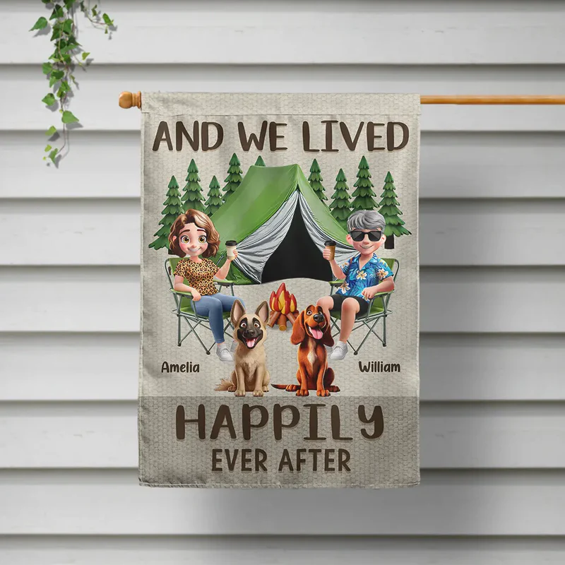 Making Memories One Campsite At A Time Dog - Personalized Flag