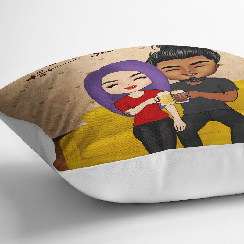 Sharing The Sofa Together - Couple Gift - Personalized Custom Pillow