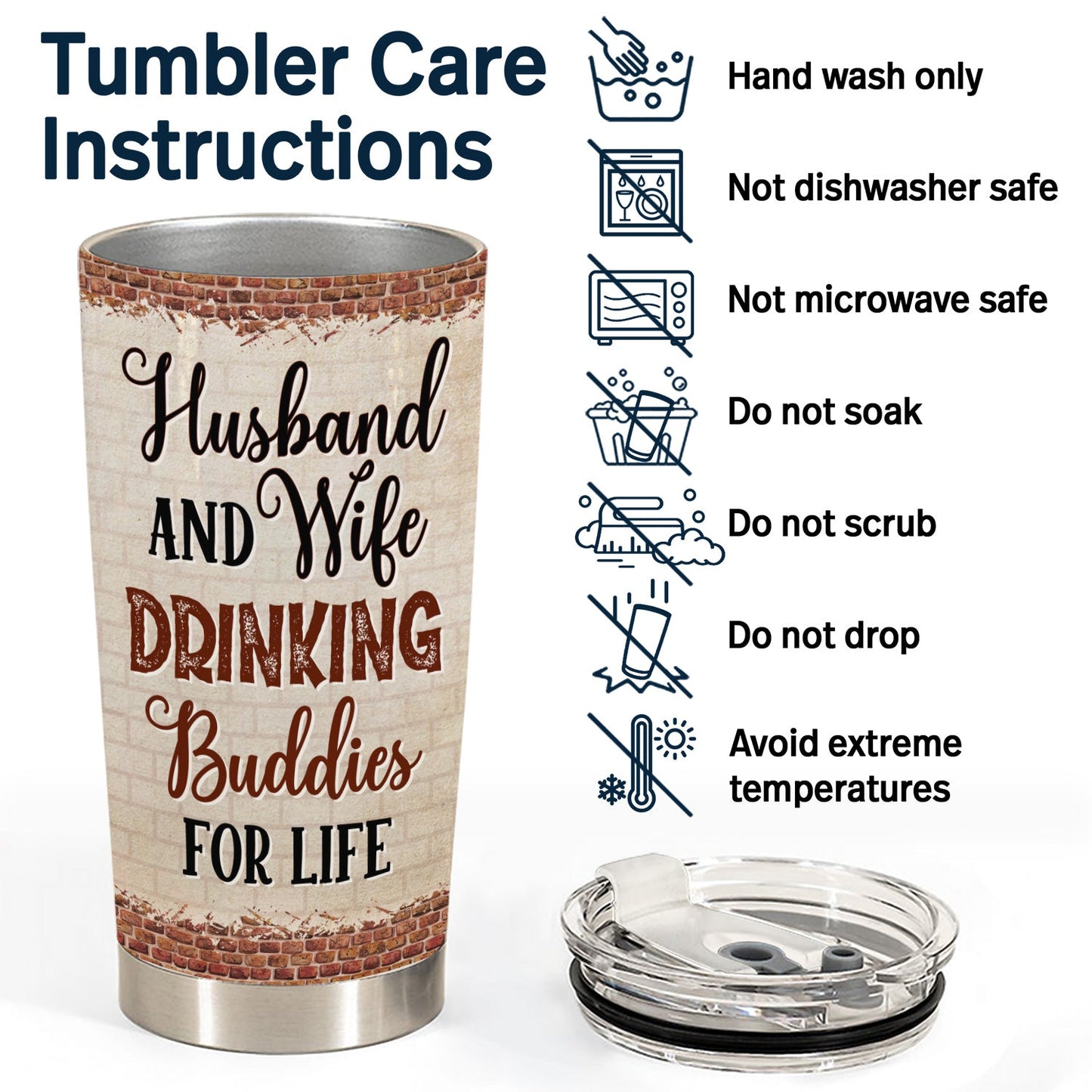 You're The Only One I Want To Annoy For The Rest Of My Life Couples Family - Anniversary, Birthday Gift For Spouse, Husband, Wife, Boyfriend, Girlfriend - Personalized Custom Tumbler