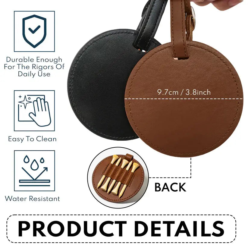 Nice Shot Daddy Gift For Dad And Golf Lovers - Personalized Photo Leather Golf Bag Tag 40oz Tumbler The Next Custom Gift