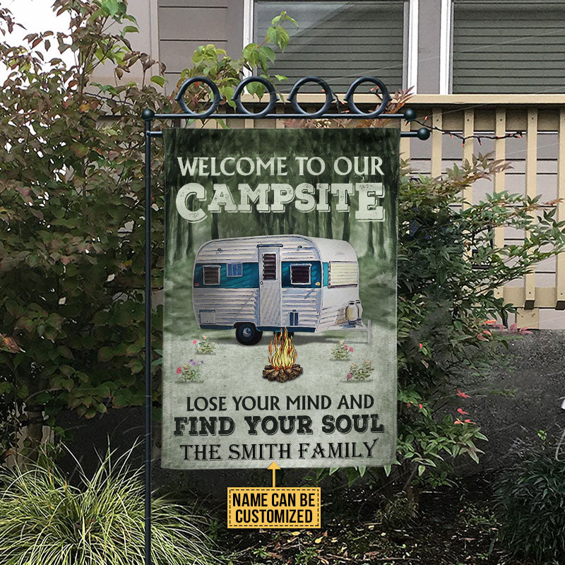 Personalized Camping Welcome To Lose Your Mind Customized Flag