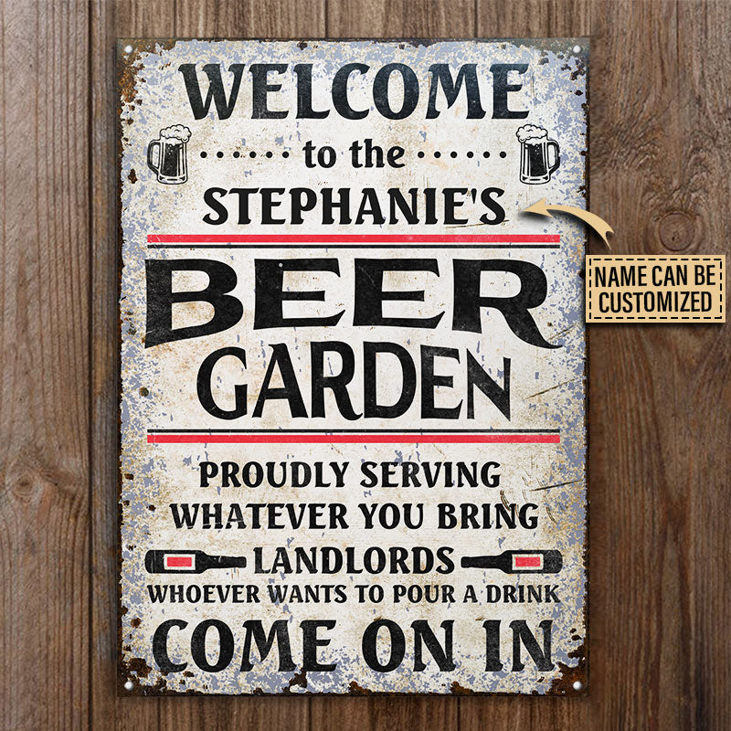 Personalized Beer Come On In Customized Classic Metal Signs