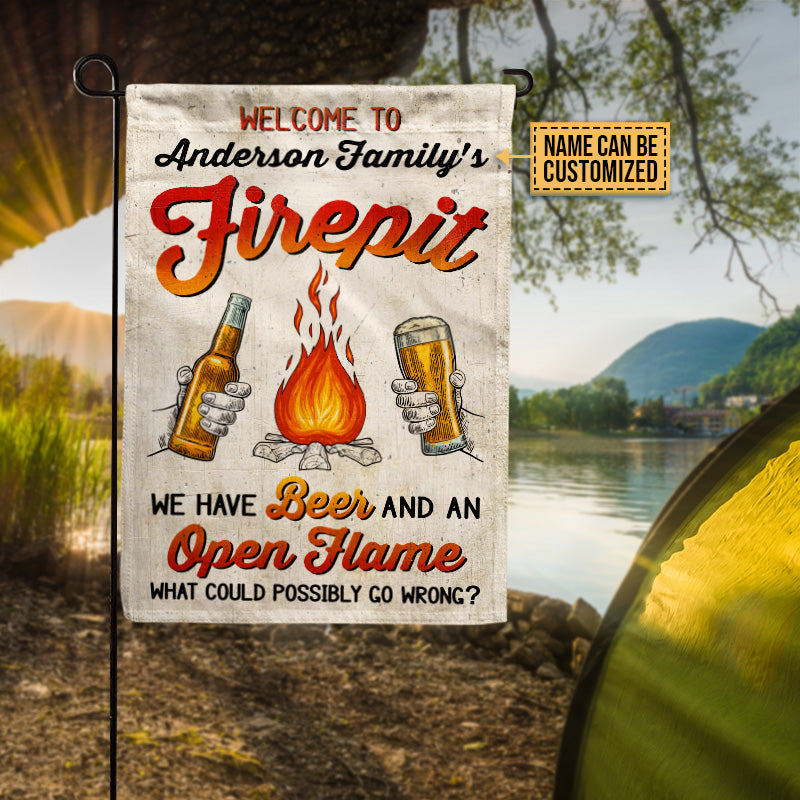 Personalized Camping We Have Beer Customized Flag