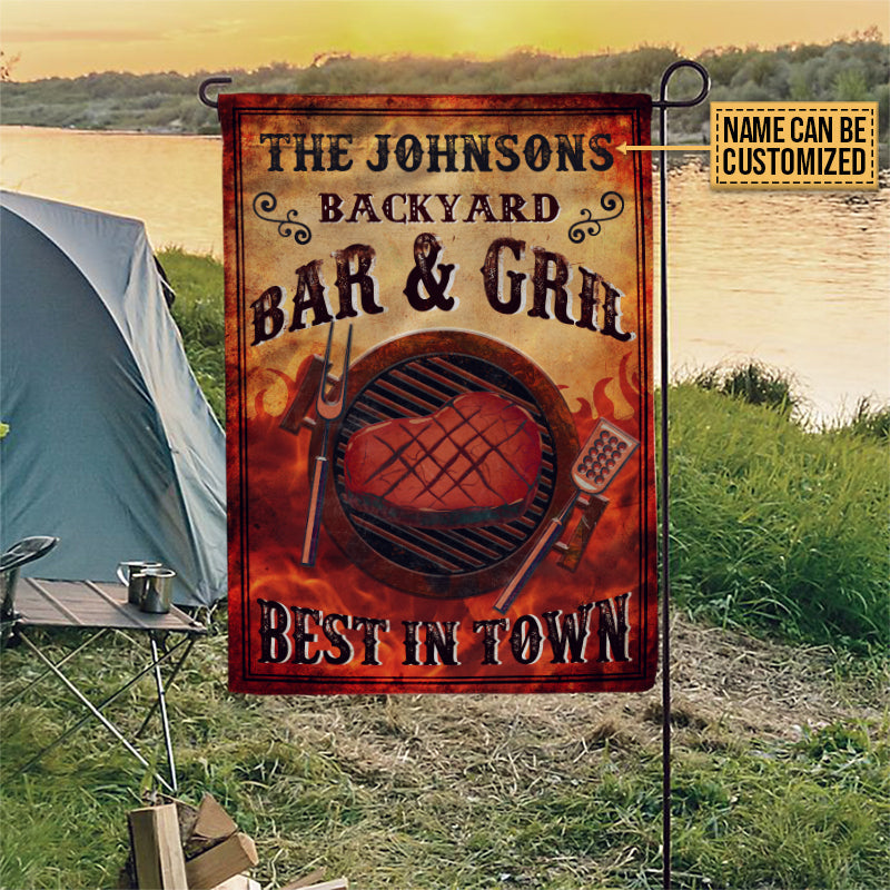 Personalized Grilling Best In Town Customized Flag