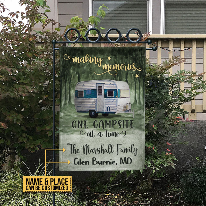 Personalized Camping Making Memories One Campsite Customized Flag