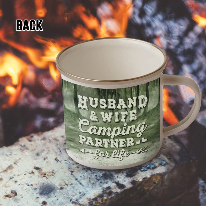 Personalized Camping Partners For Life Customized Campfire Mug