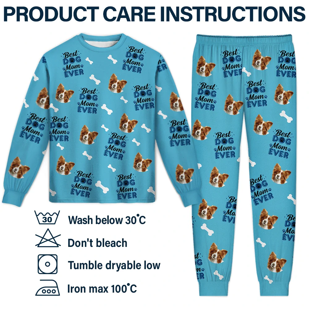 Người yêu thú cưng - Hoa mặt thú cưng tùy chỉnh - Bộ đồ ngủ nữ có ảnh cá nhân