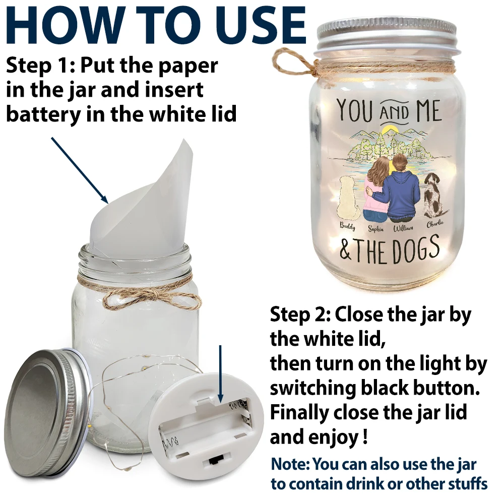 Gia Đình - Vườn Mẹ - Đèn Mason Jar Cá Tính