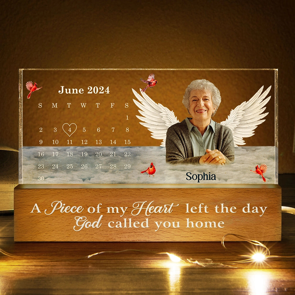 Custom Photo The Moment Your Heart Stopped - Personalized Rectangle LED Light
