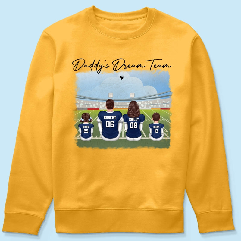 American Football Dad Team Family Personalized Shirt