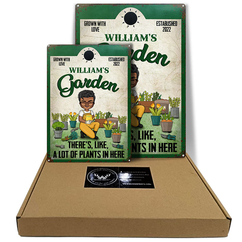 Grown With Love - Garden Decoration - Personalized Custom Classic Metal Signs
