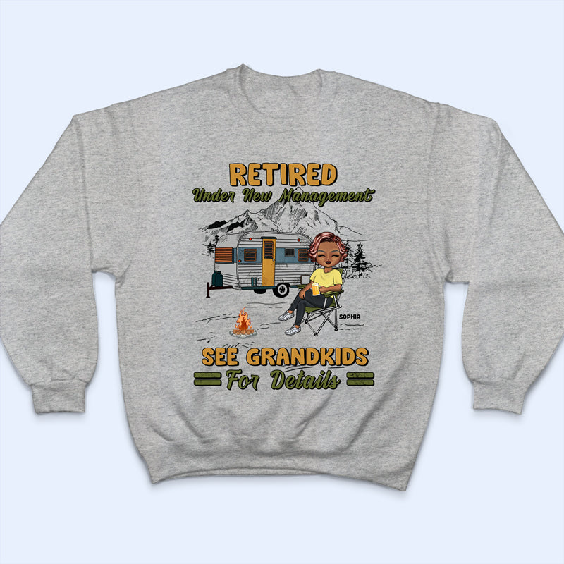 Camping The Legend Has Retired - Personalized Custom T Shirt