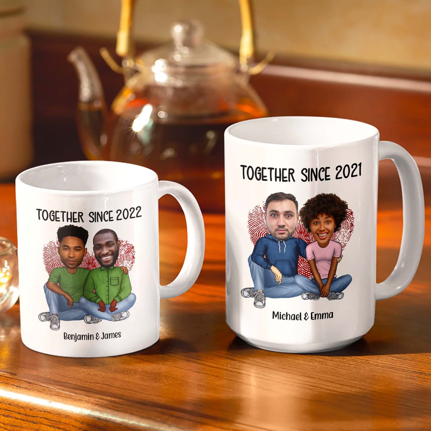 Custom Photo You're The Only One I Want To Annoy Together Since - Gift For Couples - Personalized Custom White Edge-to-Edge Mug