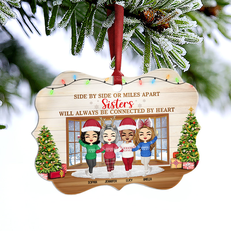 Best Friends There Is No Greater Gift Than Friendship - Christmas Gift For BFF And Sibling - Personalized Custom Aluminum Ornament