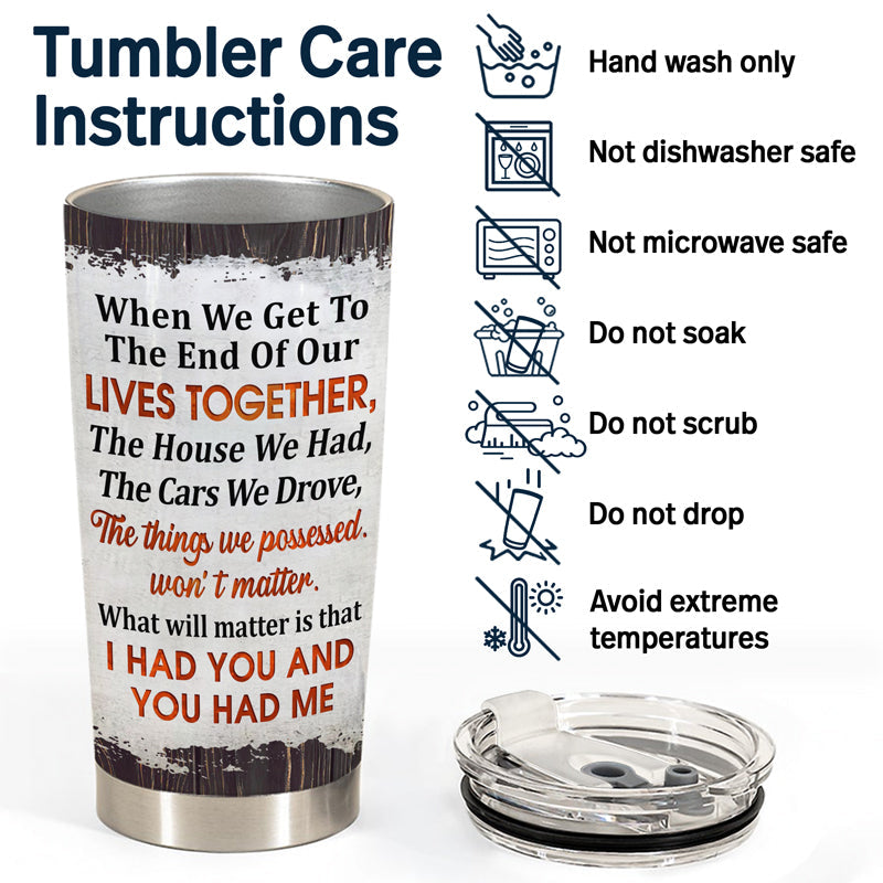 Witch Devil Couple The Day I Met You - Gift For Couples - Personalized Custom Tumbler