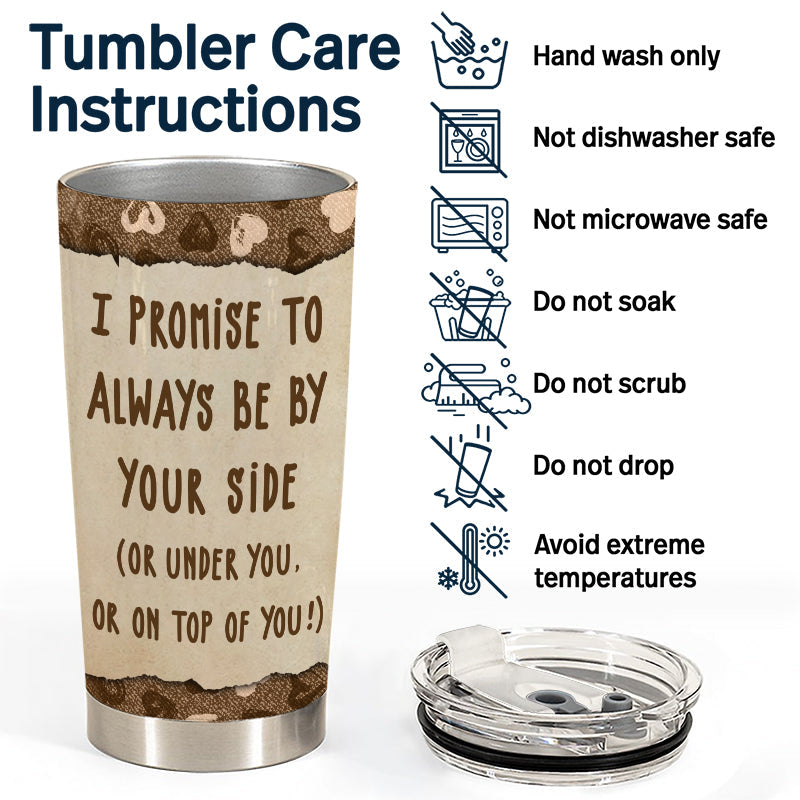 Chibi Couple Always By Your Side - Personalized Custom Tumbler