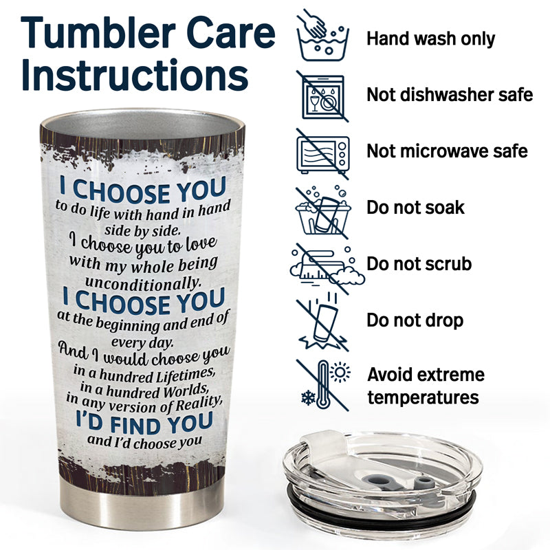 Beach Family Couple The Day I Met You - Couple Gift - Personalized Custom Tumbler