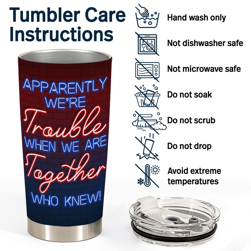 We're Not Sugar And Spice And Everything Nice We're Sage And Hood Party Club Best Friends - Bestie BFF Gift - Personalized Custom Tumbler