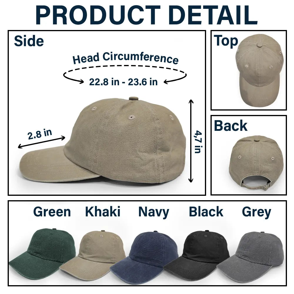 The Dogmother Dogfather - Personalized Vintage Washed Denim Cap