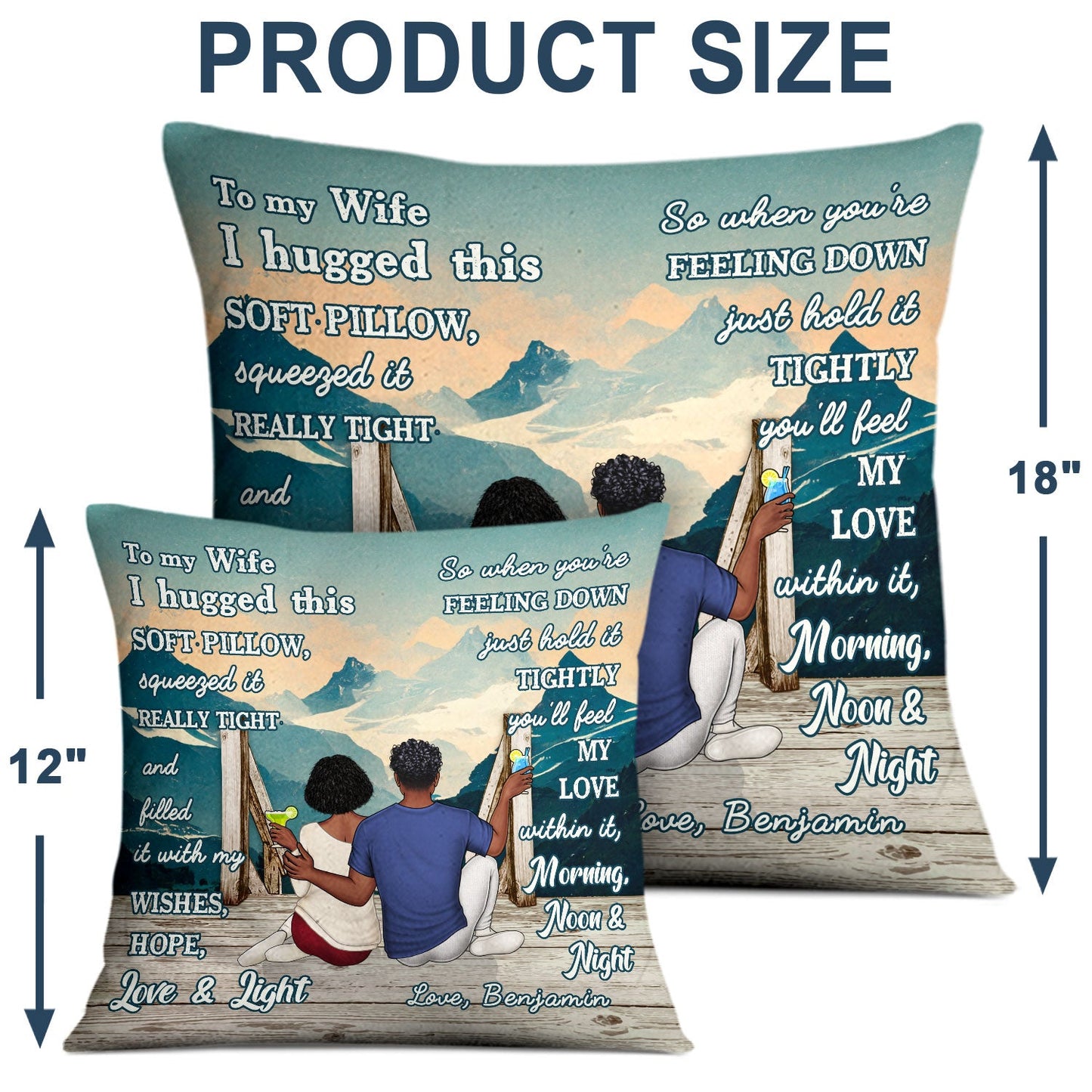 I Hugged This Soft Pillow Squeezed It Really Tight - Anniversary, Holiday Gift For Spouse, Husband, Wife, Couple - Personalized Pillow