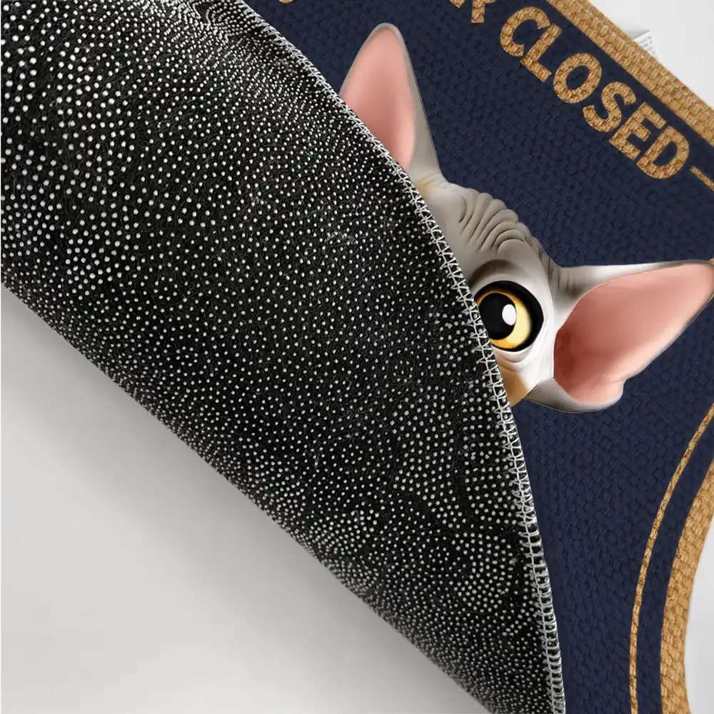 Please Keep Door Closed Cats Planning Escape Funny - Personalized Doormat