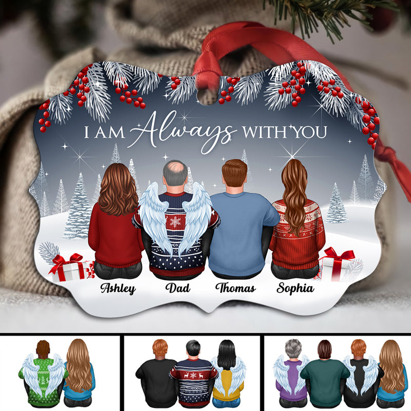 Always With You Memorial Berry Tree Personalized Christmas Ornament