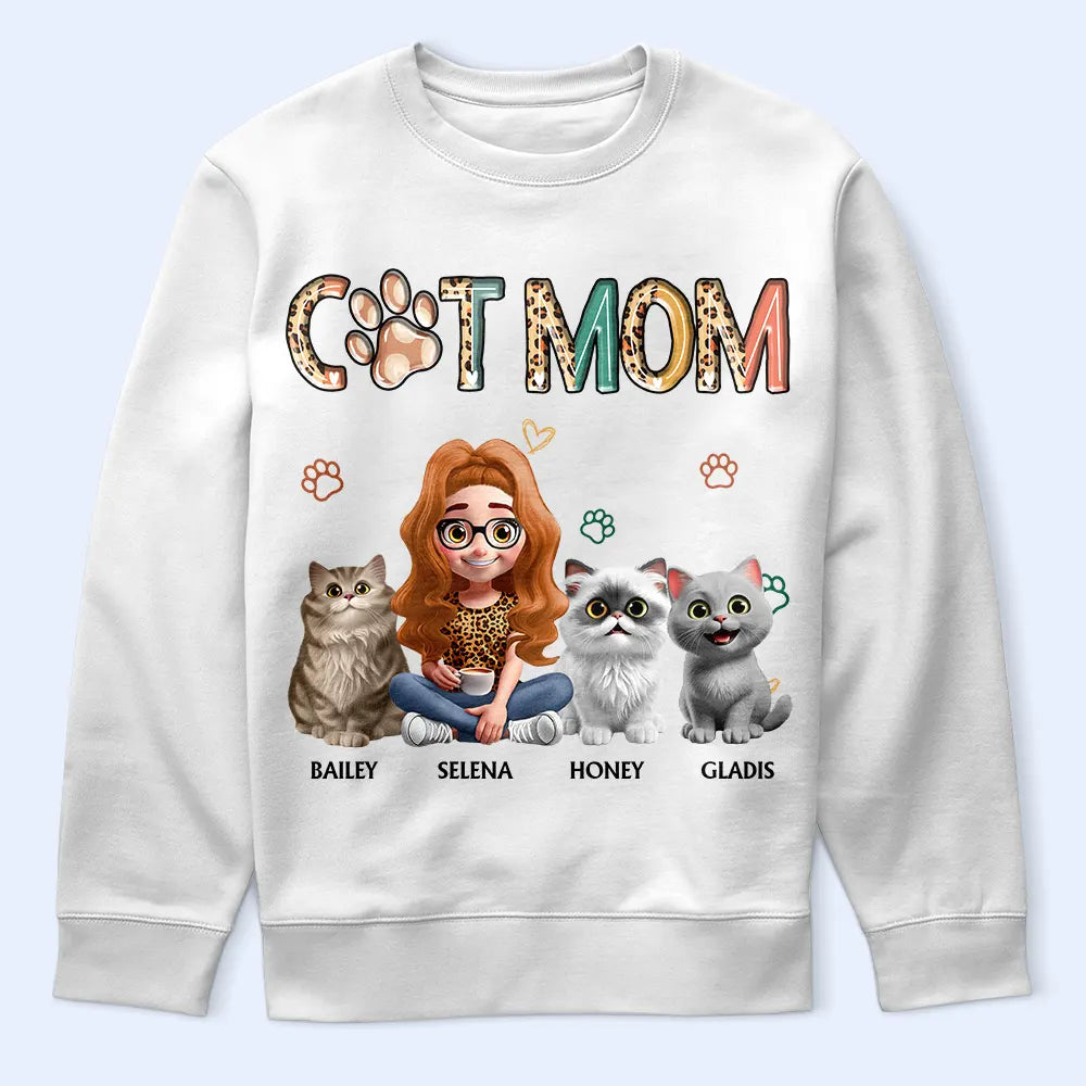 Cat Mom Funny Cat - Personalized T Shirt