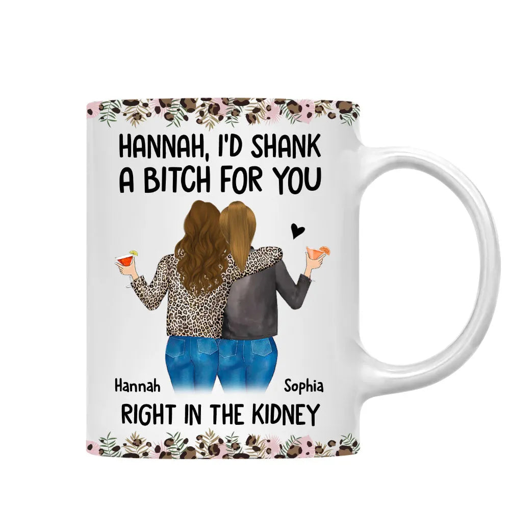 Personalized Gift For Friend Sip Coffee, Share Laughs, Support Each Other Mug