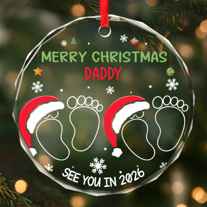 A New Chapter Of Love - Personalized Acrylic Circle Ornament