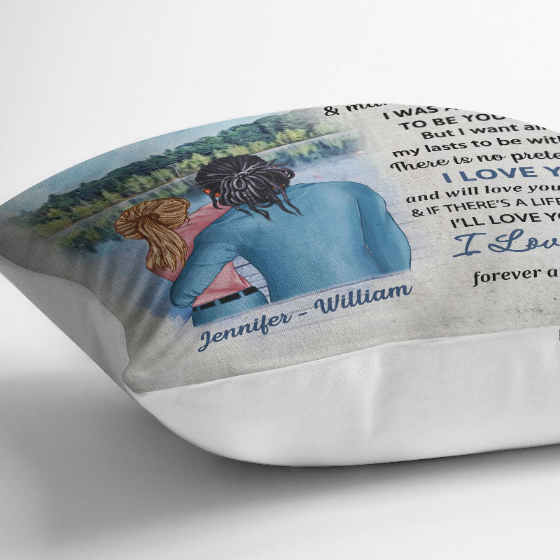 Lake Couple The Day I Met You - Personalized Custom Pillow