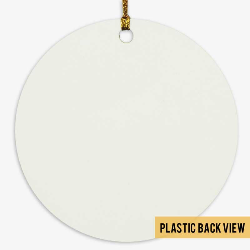 Butterflies Vase Memorial Personalized Circle Ornament