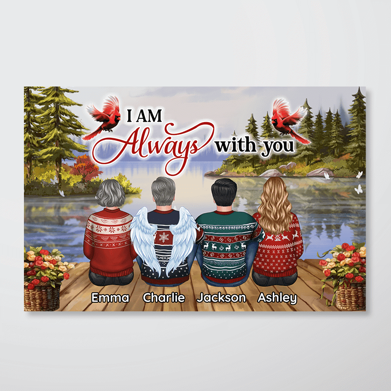 I‘m Always With You Lake View Memorial Personalized Horizontal Poster