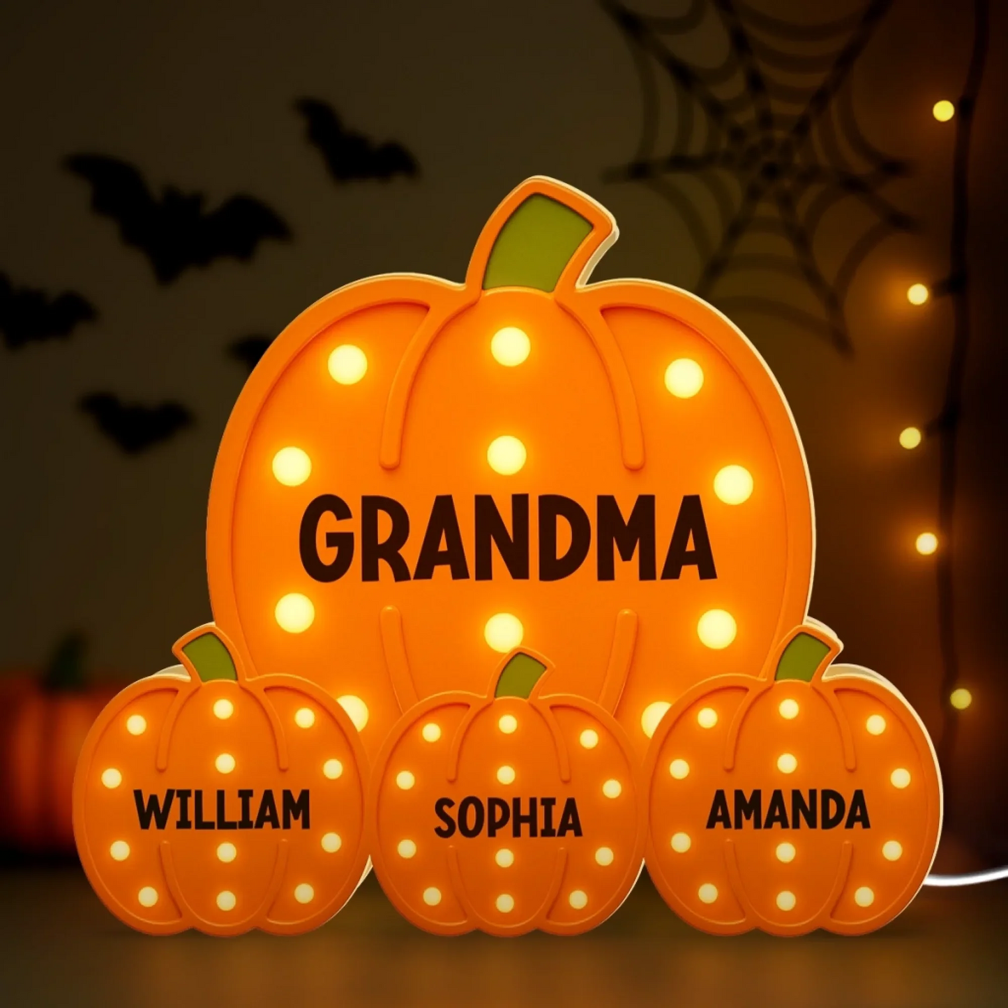 Custom Shaped Light Box - Personalized Autumn Birthday Gifts For Mom, Dad, Kids - Home Is Where Love Grows