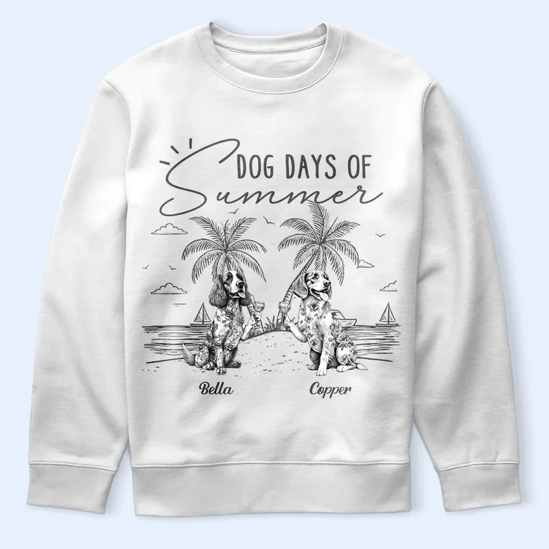 Dog Days Of Summer - Personalized T Shirt