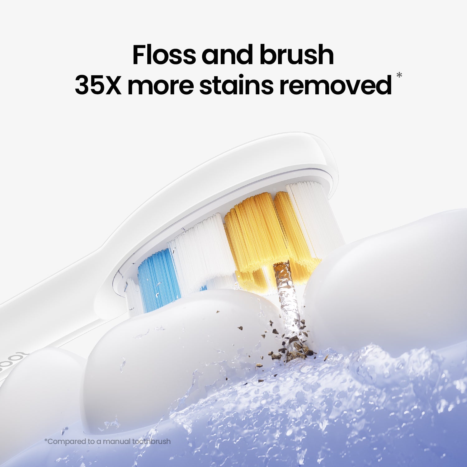 electric toothbrush with water flosser