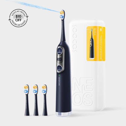 electric toothbrush with water flosser