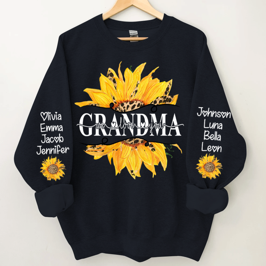 Sunflowers Grandma And Kids CTH01 Sweatshirt