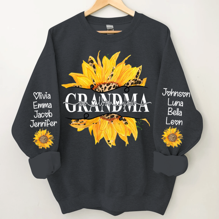 Sunflowers Grandma And Kids CTH01 Sweatshirt